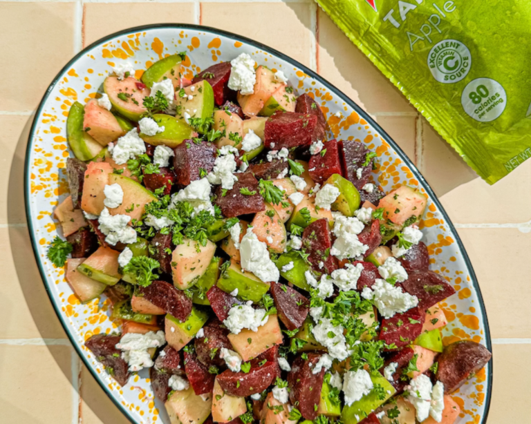 Apple and Roasted Beet Salad with Goat Cheese