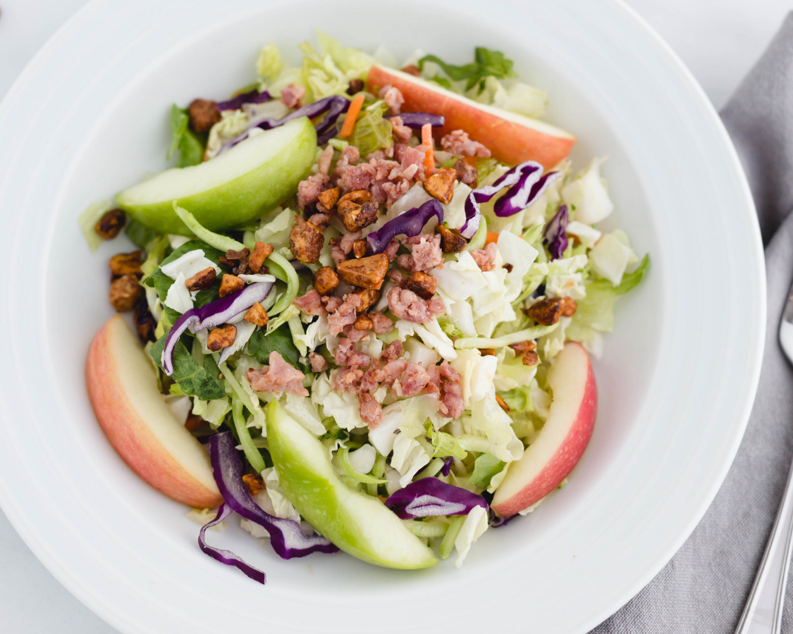 Apple, Bacon and Maple Bourbon Salad