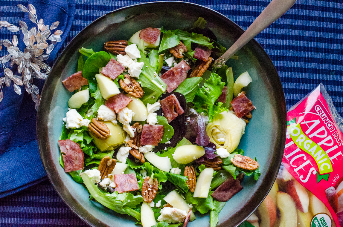 Apple Bacon Salad with Maple Vinaigrette