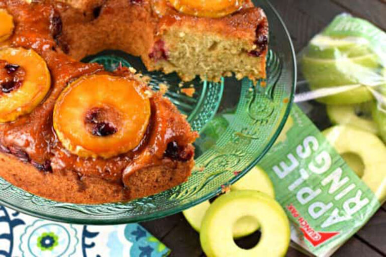 Apple Cranberry Upside Down Bundt Cake