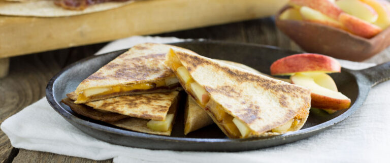 Bacon, Apple and Cheddar Quesadillas
