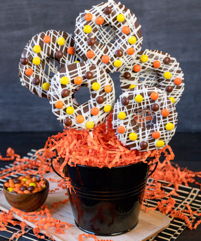 Chocolate Covered Peanut Butter Apple Rings