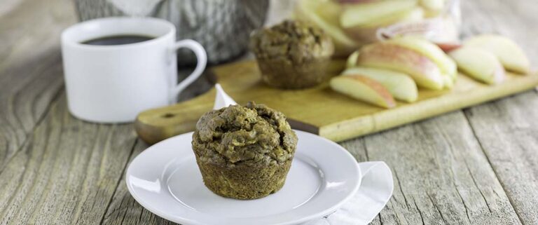 Chunky Apple Molasses Muffins