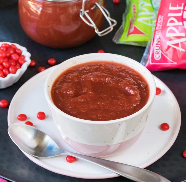 Crock Pot Cinnamon Strawberry Applesauce