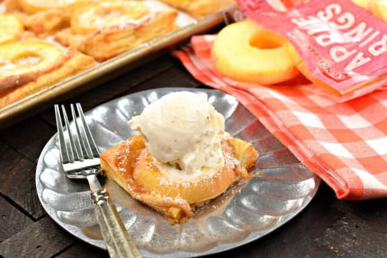 Apple Ring Cream Cheese Tart