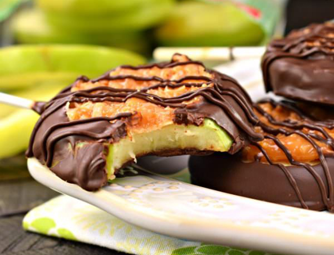 Caramel Apple Ring Pops