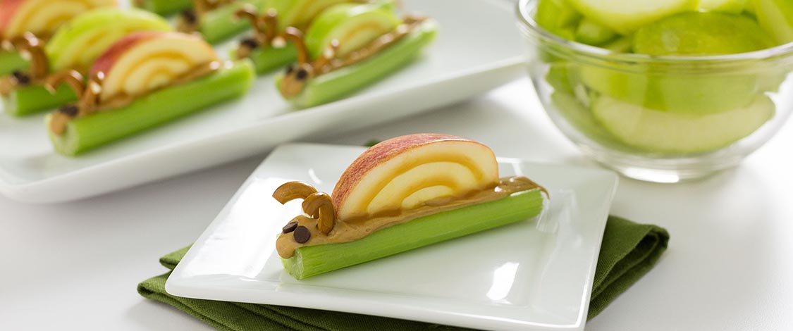 Peanut Butter Celery Snails