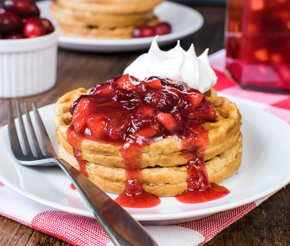 Spiced Apple Waffles