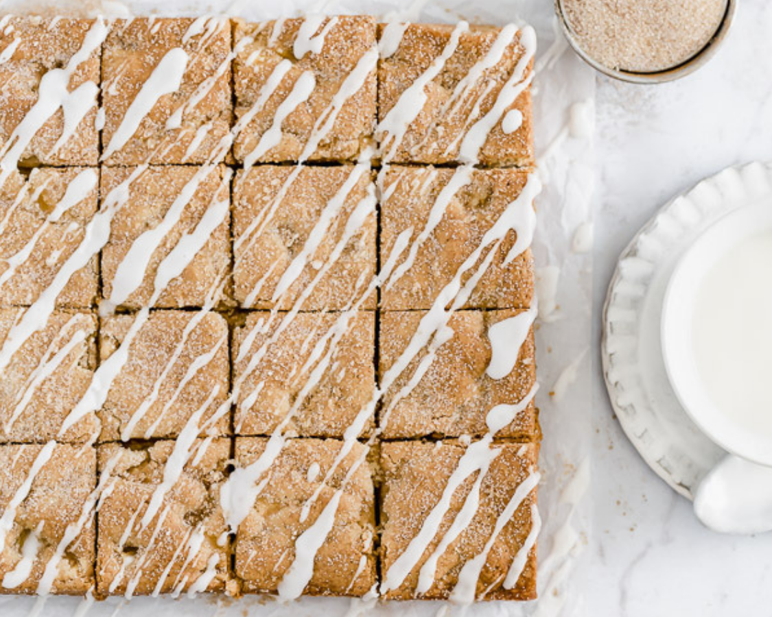 Browned Butter Caramel Apple Blondies