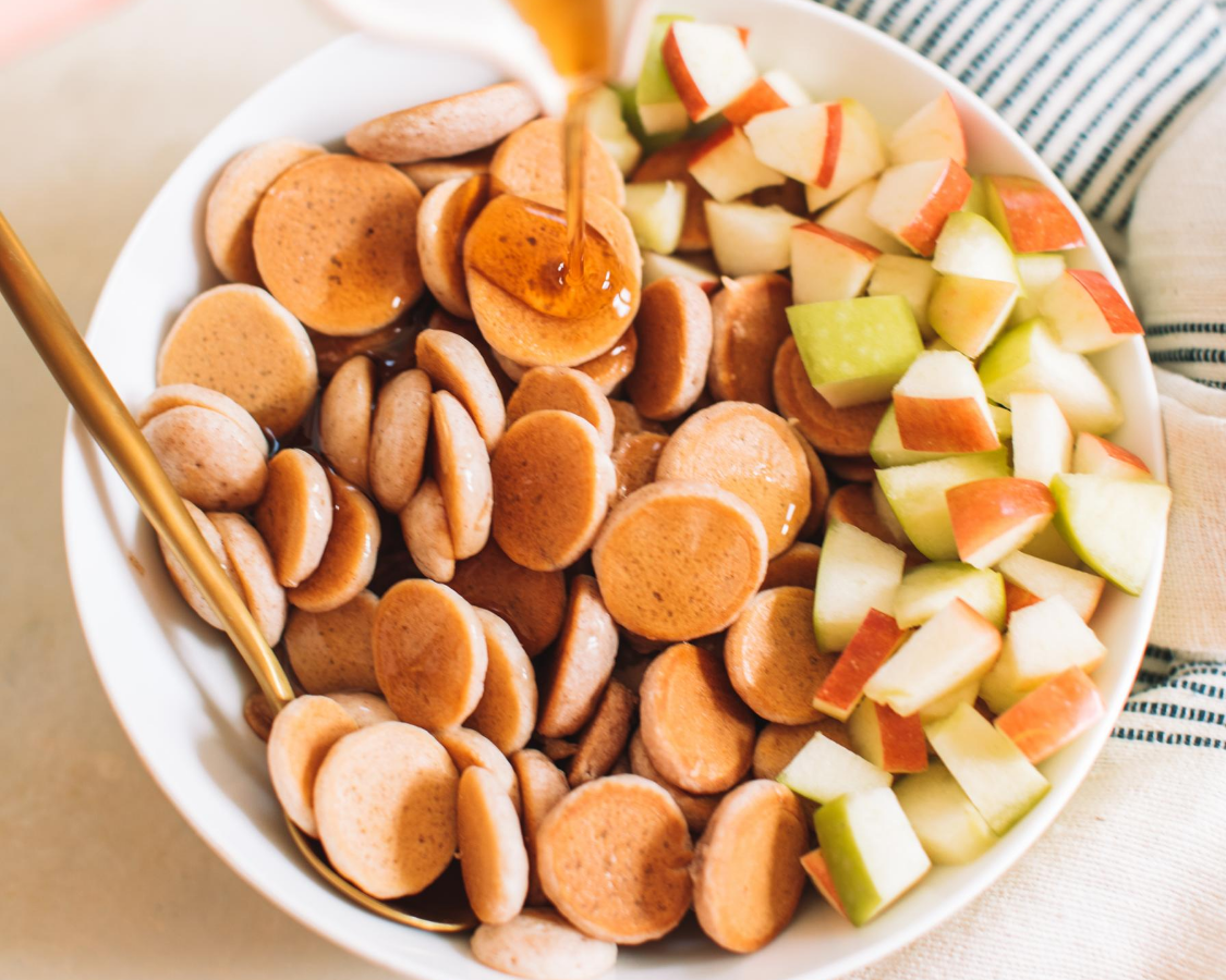 Pancake Cereal and Apples