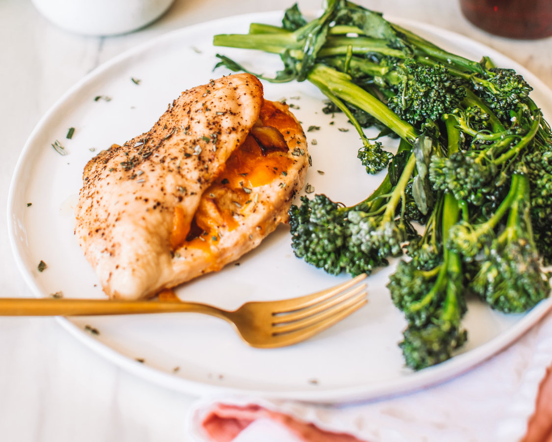 Apple Cheddar Stuffed Chicken Breast