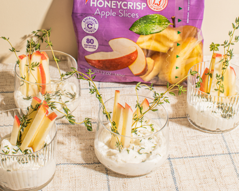 Honeycrisp Apple Straws and Yogurt Dip