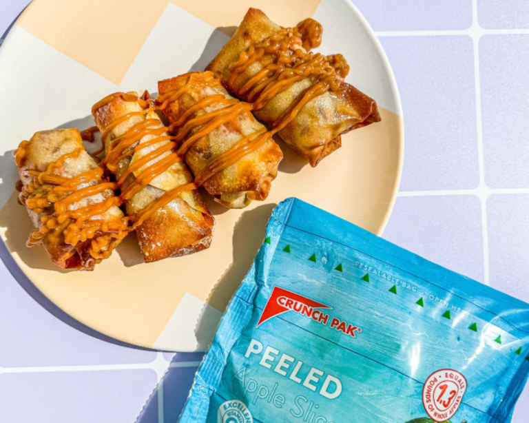 Air-Fried Caramelized Apple Egg Rolls