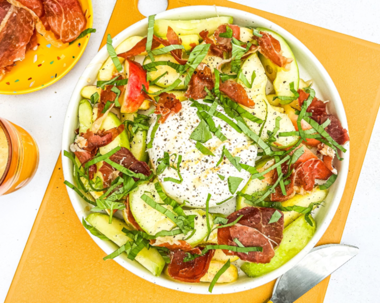 Apple and Burrata Caprese