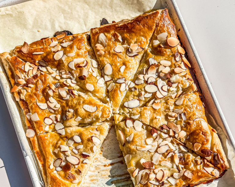 Apple Ricotta Puff Pastry Triangles