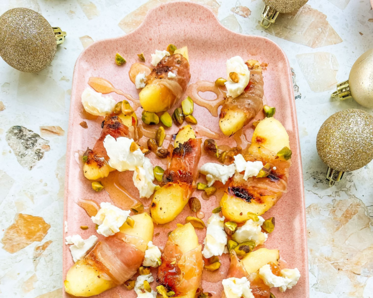 Grilled Apple Prosciutto Bites