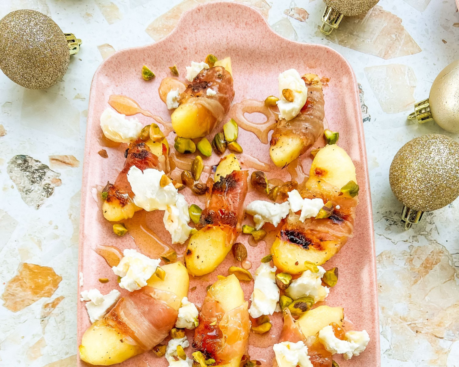 Grilled Apple Prosciutto Bites