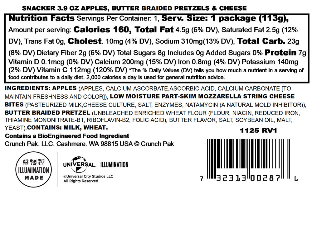 Nutrition label