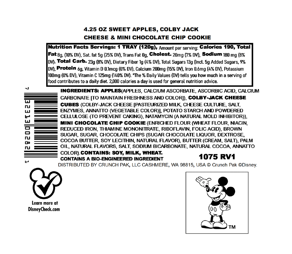 Nutrition label