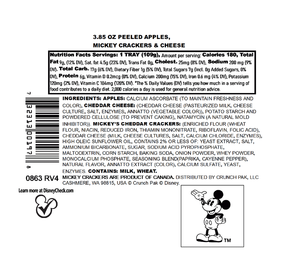 Nutrition label