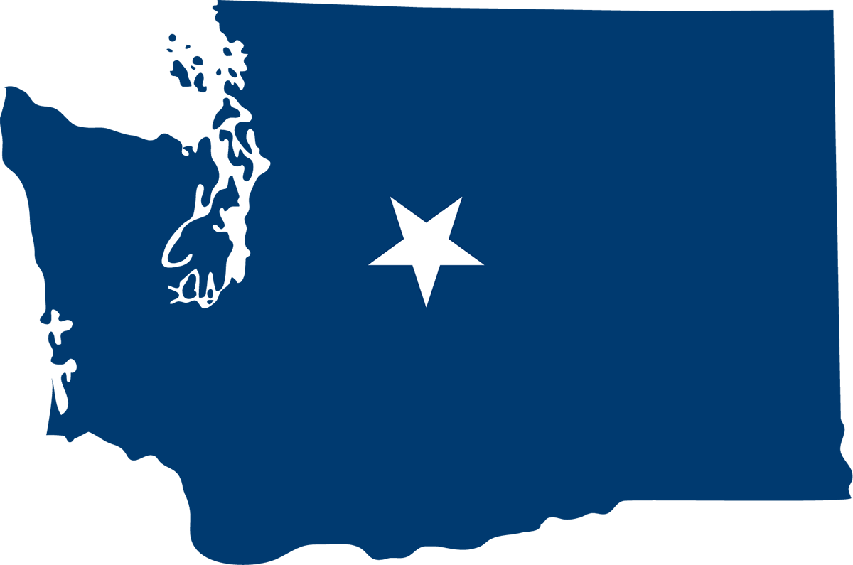 graphic of a map of washington state